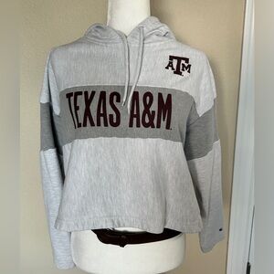 Texas A&M Aggies Sweatshirt Hottie Crop Top Pullover CHAMPION Hoodie